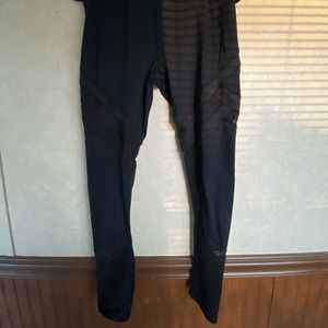 Avia Black Leggings with mesh cutouts!